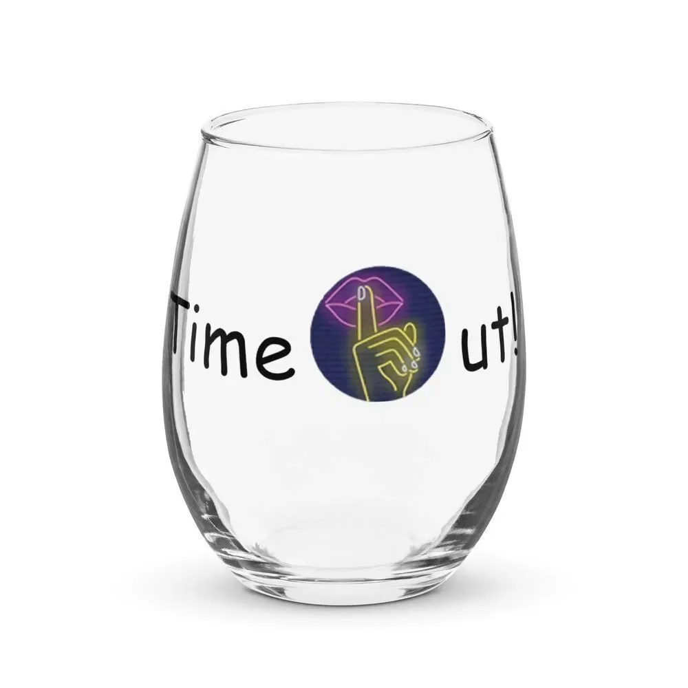 Timeout Stemless Wine Glass – Limited Edition (15 oz)